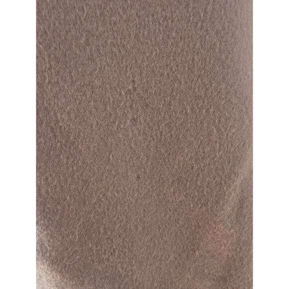 Vintage Camel Double-Breasted Wool Coat Longline With Pink Satin Lining Womens - Picture 7 of 9